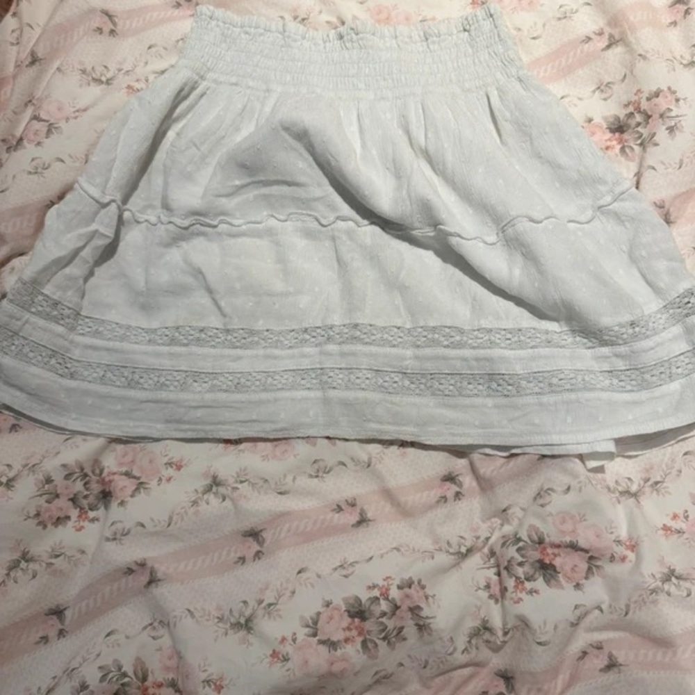Hollister Light Gray Mini Skirt